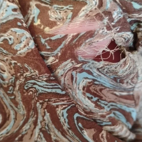 Vintage Saint Laurent Swirl Paisley Blouse With Flaws - Picture 8 of 10